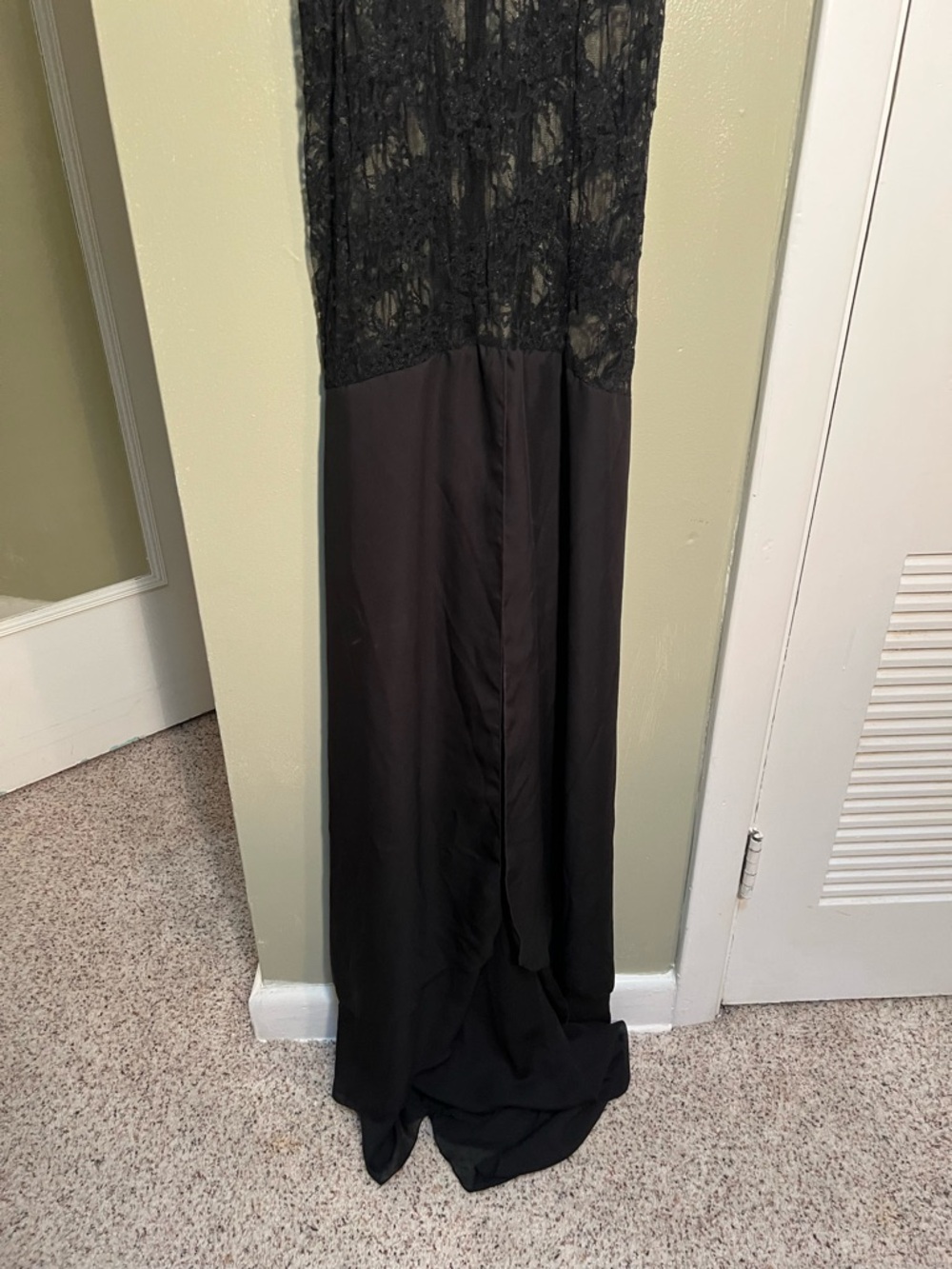 BellyBabyWear by Ana Brandt Strapless Maternity Gown Black Lace - Picture 3 of 11